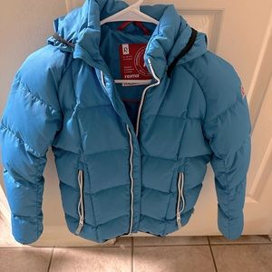 Reima down waterproof jacket—size 134cm, good for 9 years old. Unisex